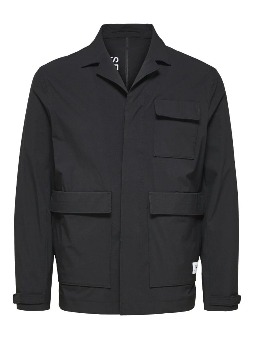 Selected Homme Black Tech Shacket